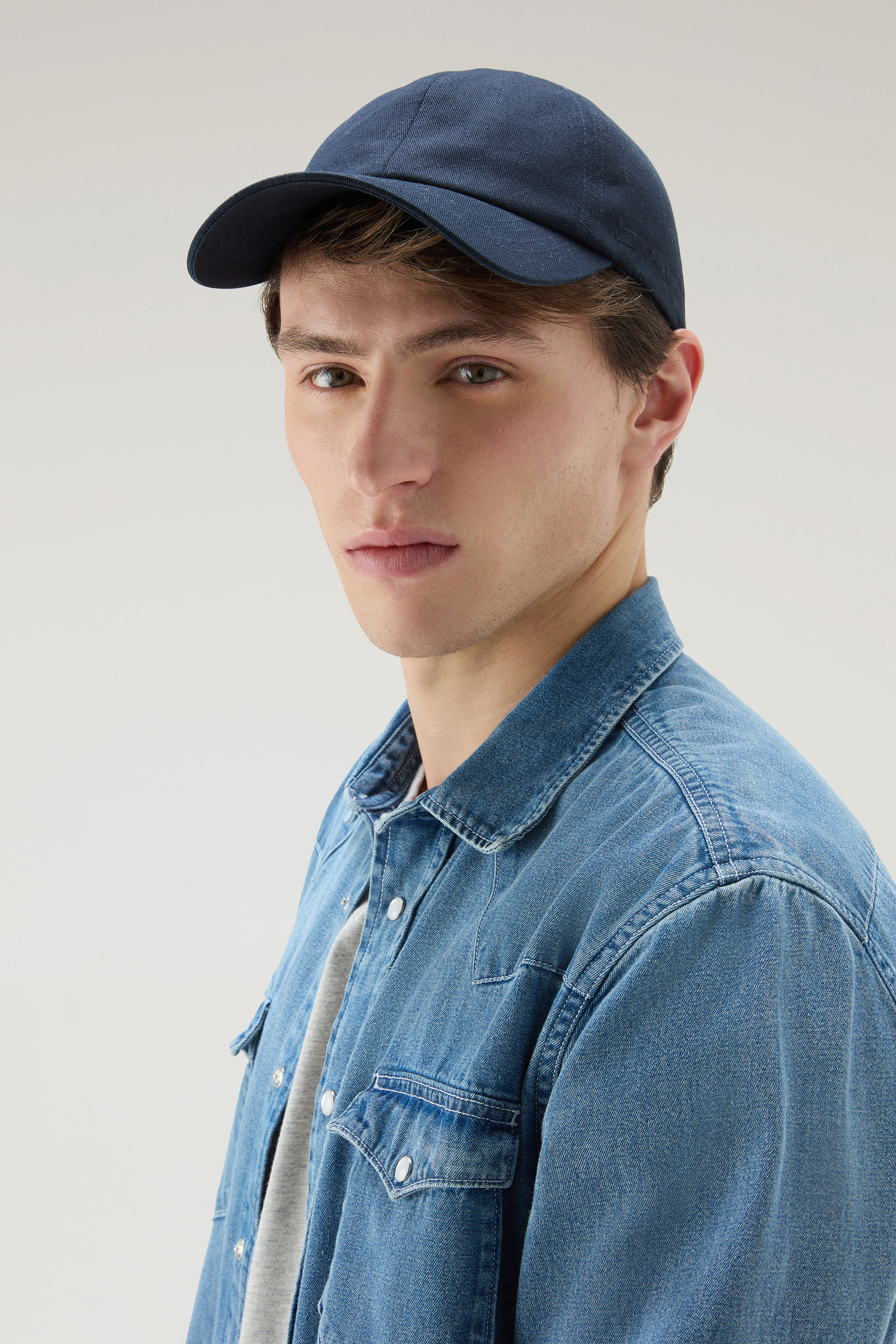 Casquette en coton mélangé bleu photo 3 | Woolrich