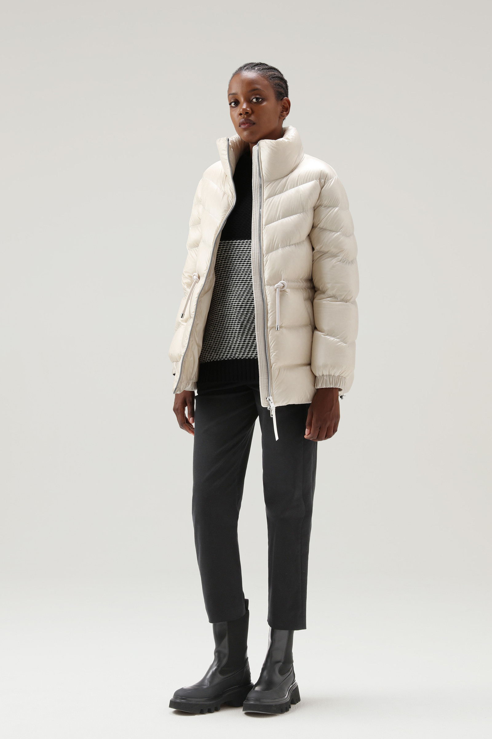 Stretch-Baumwoll-Twill-Hose schwarz photo 2 | Woolrich