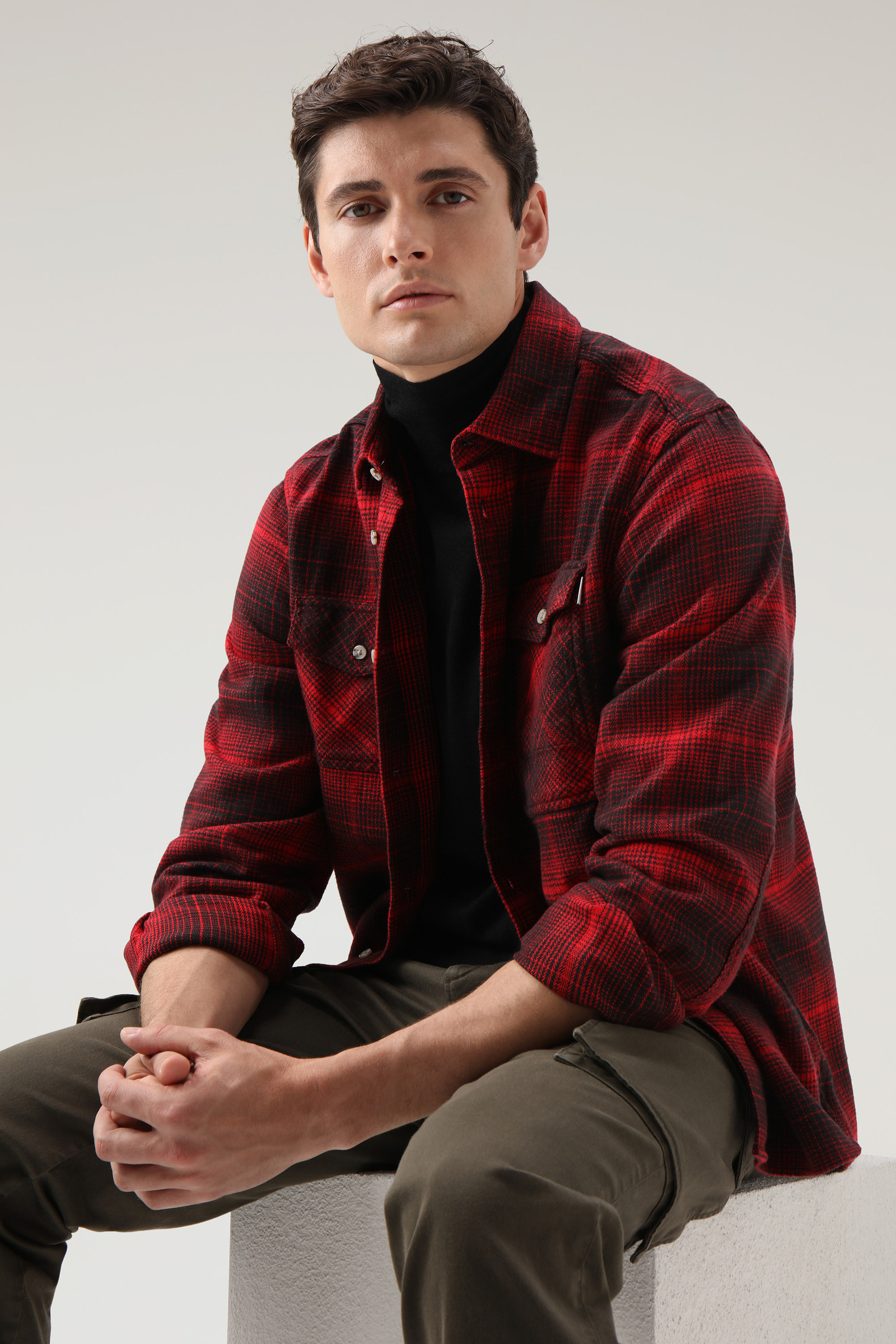 Cruiser Flannel Check Shirt Red photo 4 | Woolrich