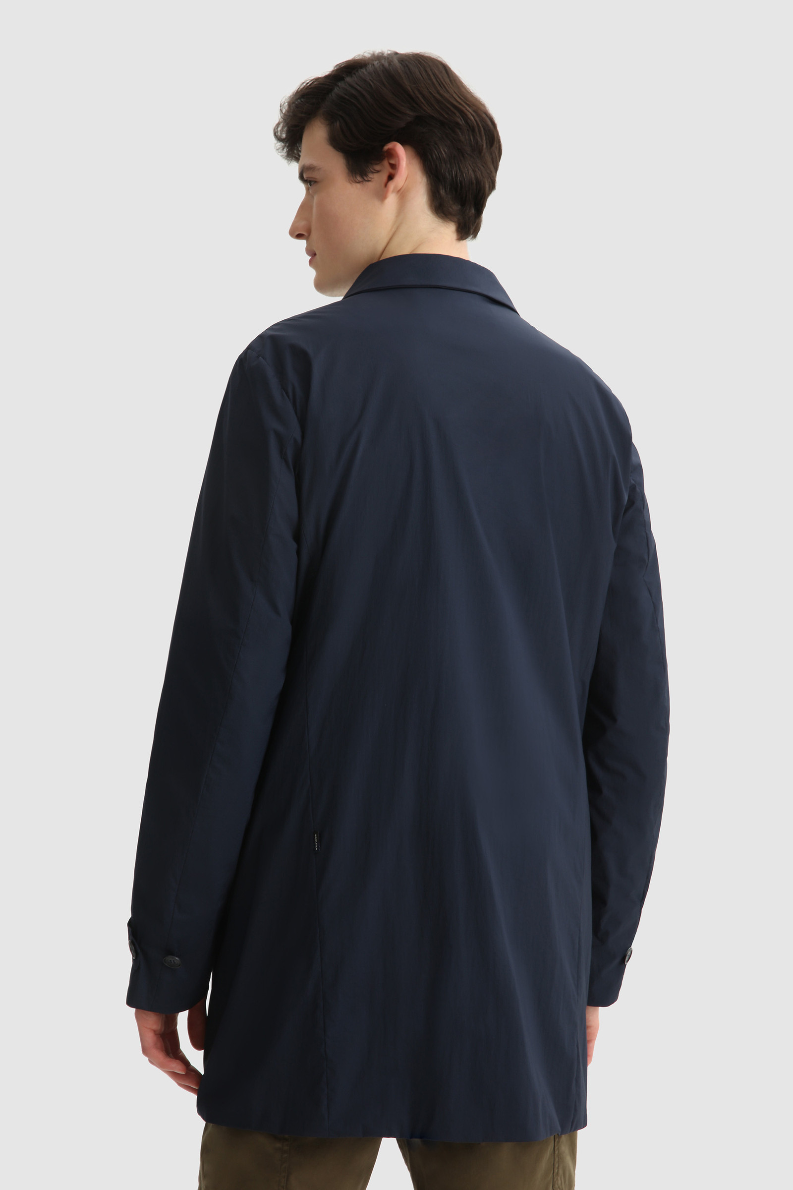 Ultralight Ripstop Nylon Carcoat Blue photo 4 | Woolrich