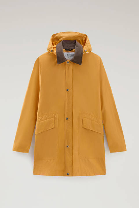 Waxed Jacket with Detachable Hood Yellow photo 2 | Woolrich