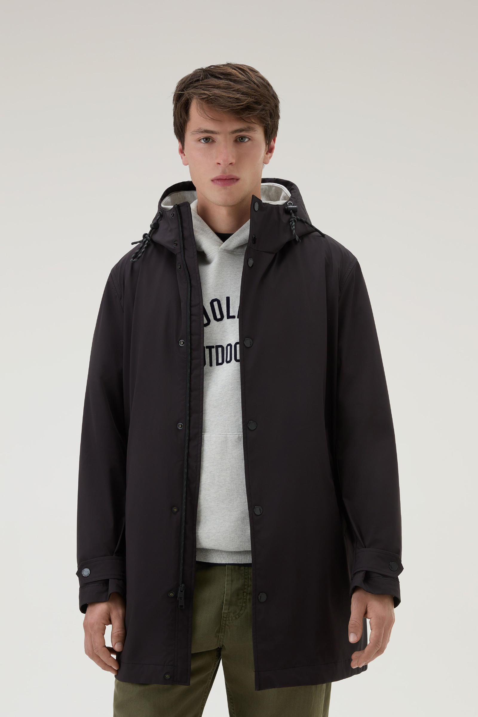 3-in-1 wattierte Jacke aus Stretch-Nylon mit abnehmbarer Steppjacke schwarz photo 4 | Woolrich