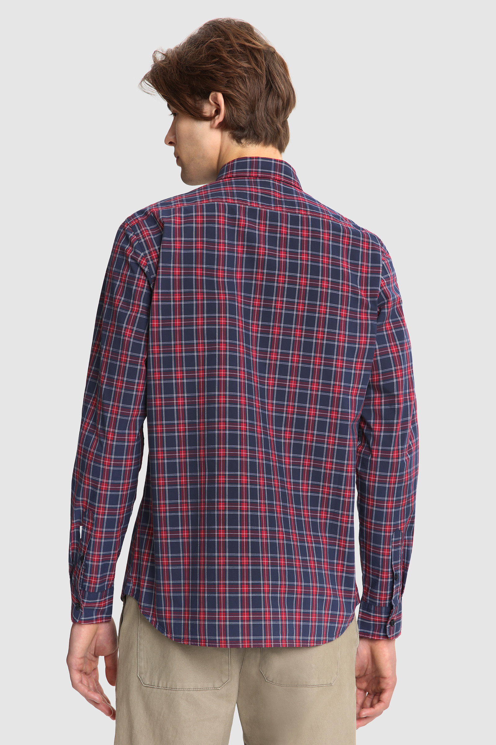 Camicia in popeline di cotone Rosso photo 4 | Woolrich