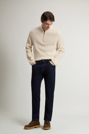 Five-Pocket Jeans in Stretch Cotton Denim Blue photo 1 | Woolrich