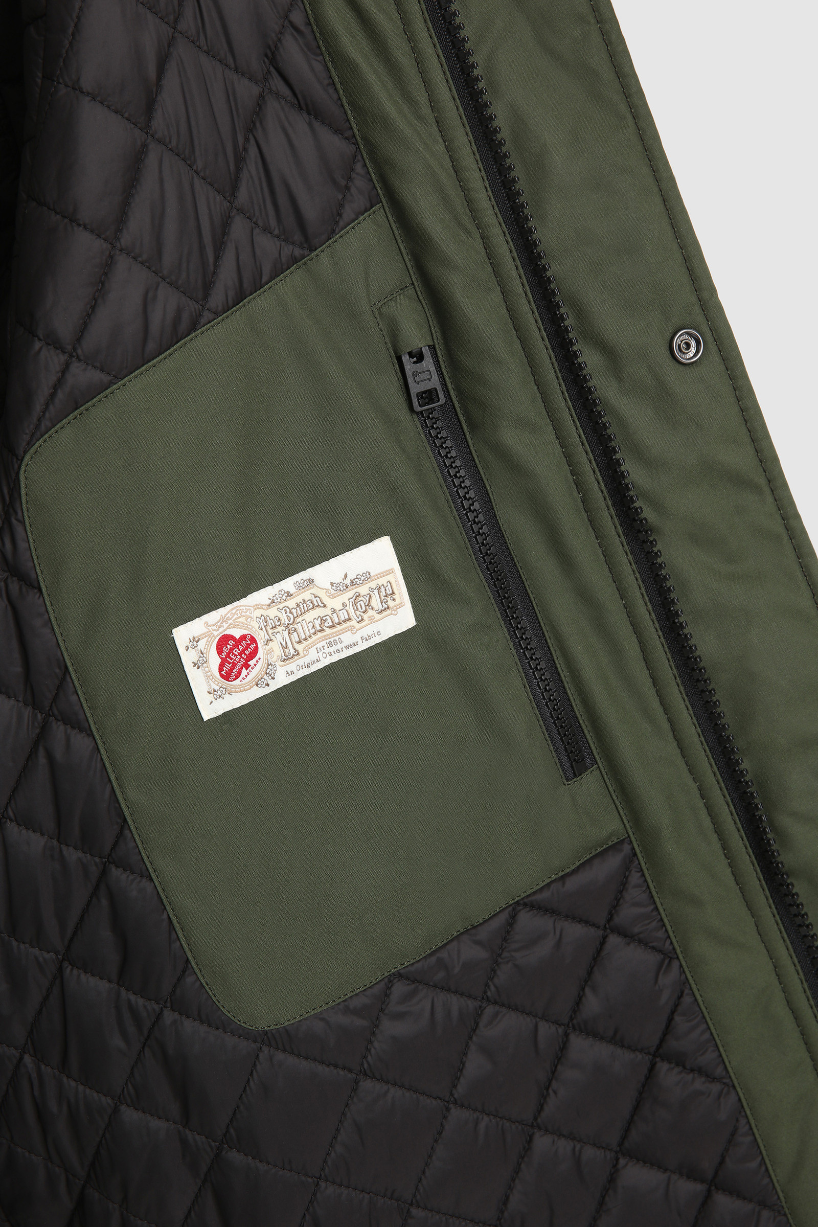 Polar Parka van British Millerain gewaxt katoen Groen photo 9 | Woolrich