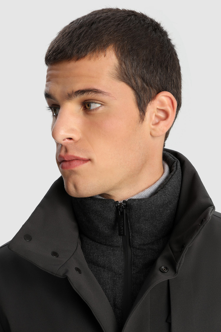 Commuting 2-in-1 Coat in stretch fabric
