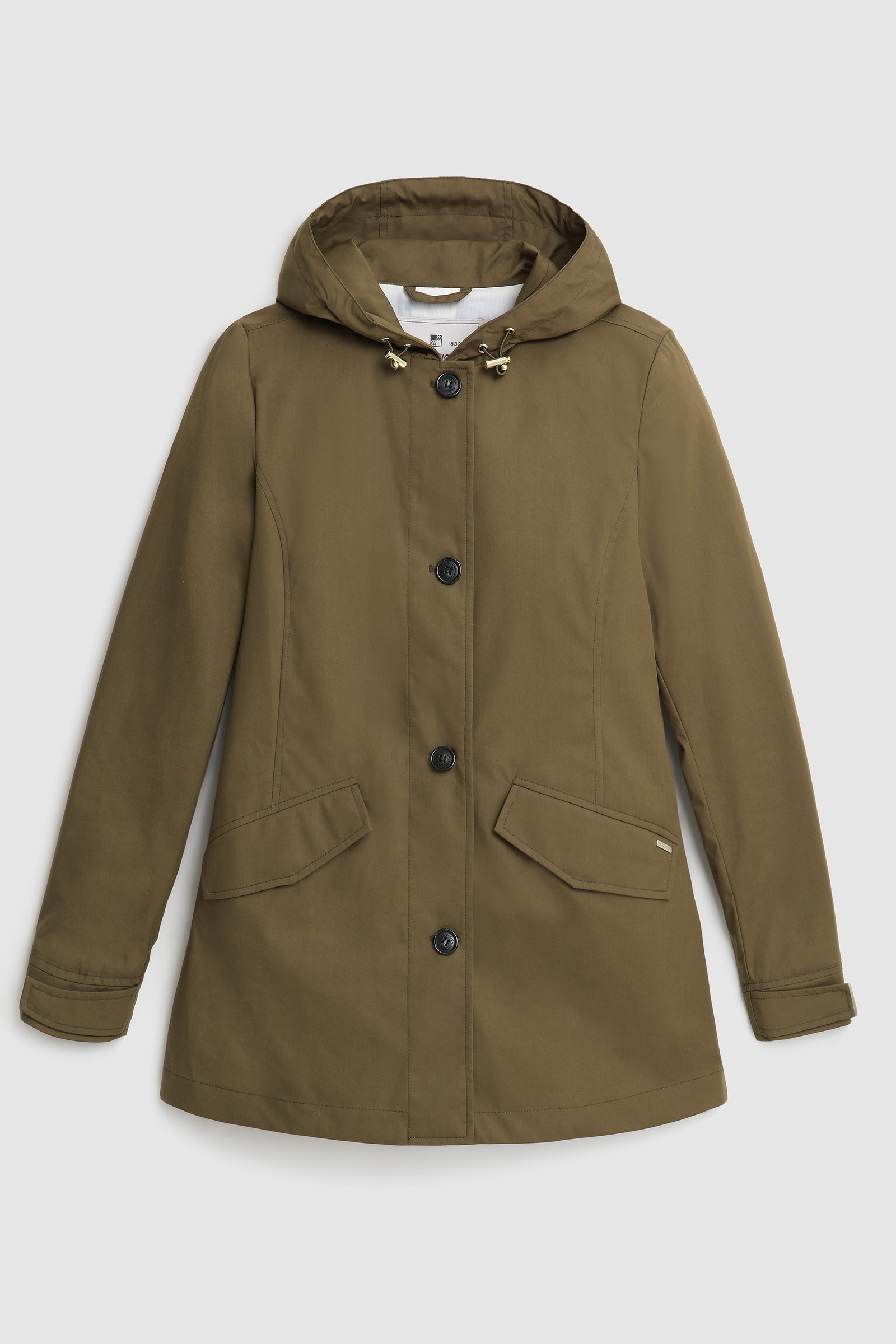 Jessamine Parka in Triple-Layer Cotton Green photo 7 | Woolrich
