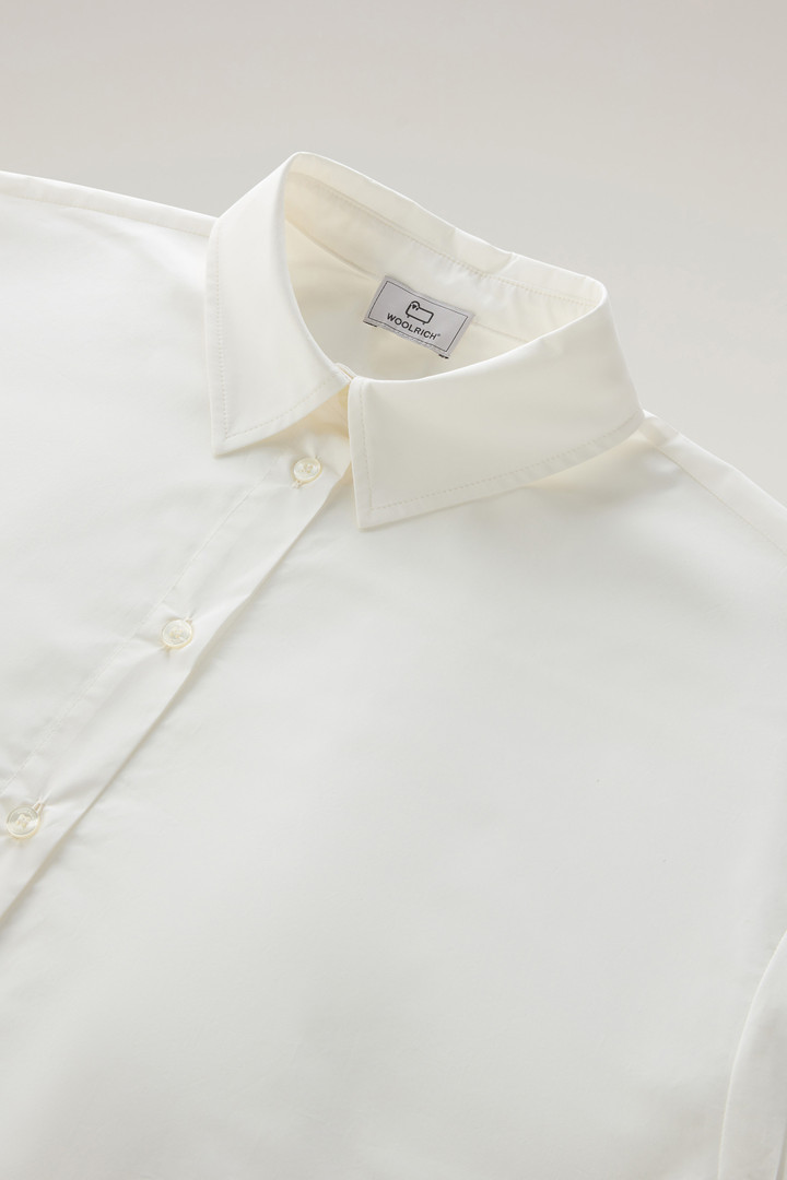 Poplin Shirt in Pure Cotton White photo 6 | Woolrich