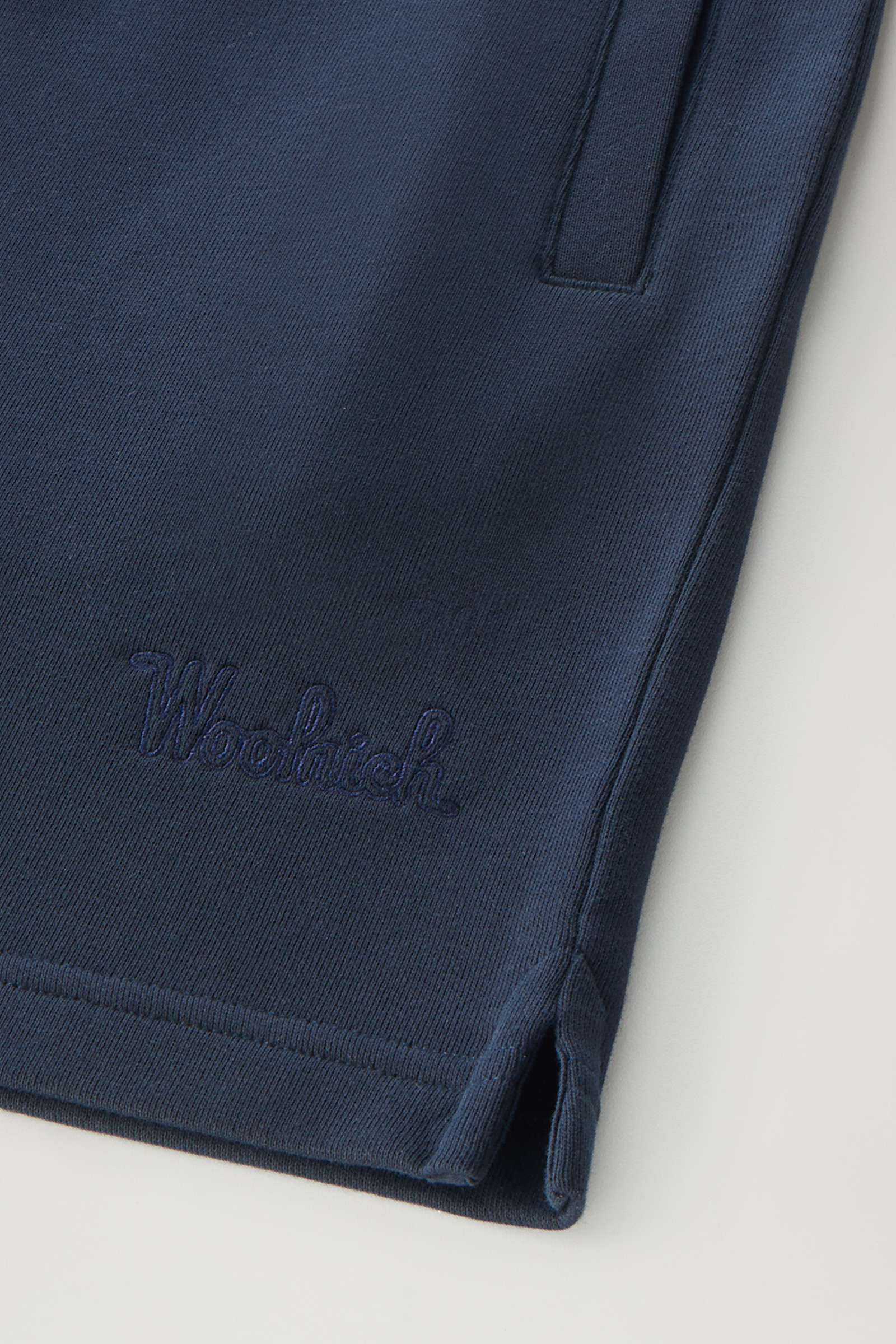 Pantaloncini leggeri in puro cotone blu photo 6 | Woolrich