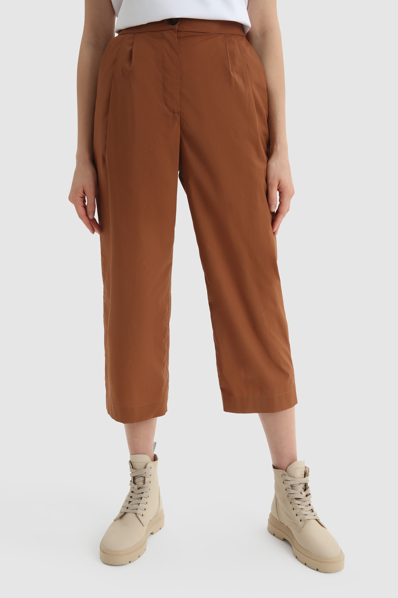 Cotton Poplin Pant Brown | Woolrich