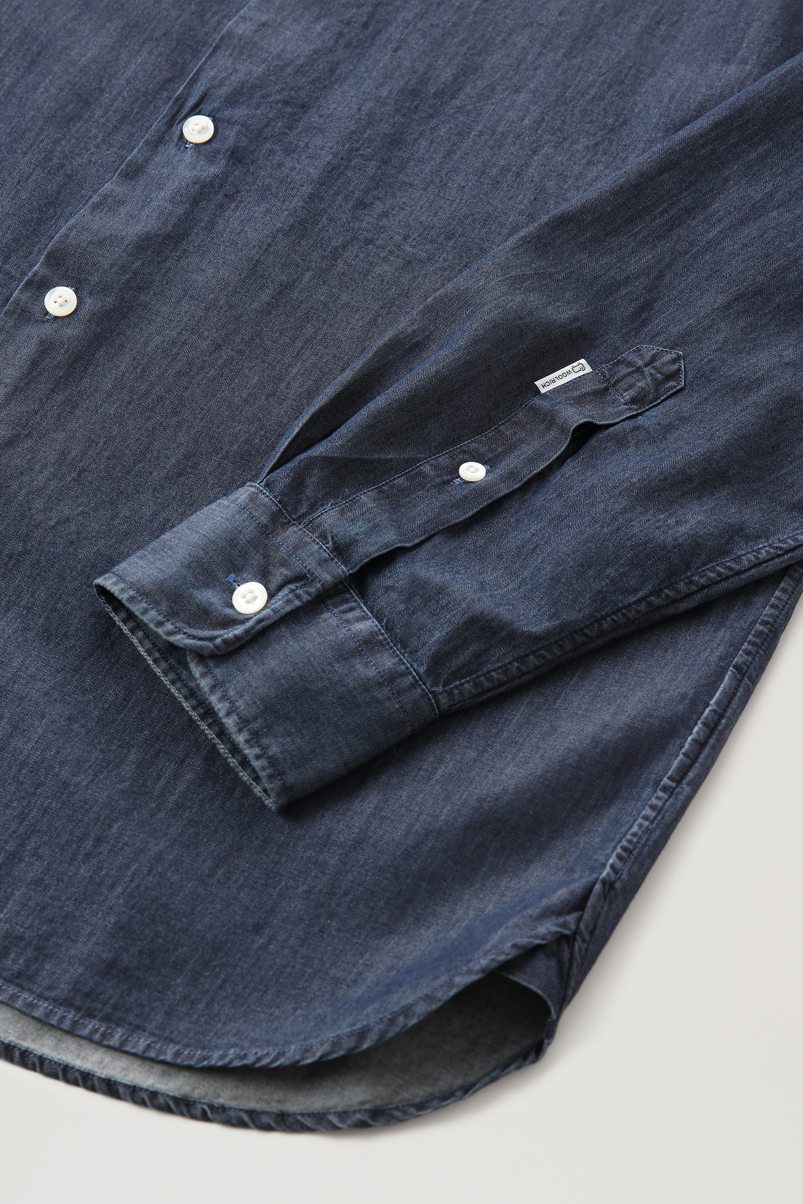 Shirt aus reinem Baumwoll-Chambray blau photo 7 | Woolrich