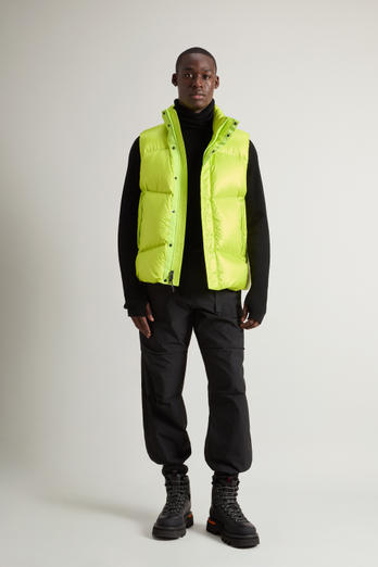 Gilet trapuntato in nylon Pertex Quantum riciclato Giallo | Woolrich