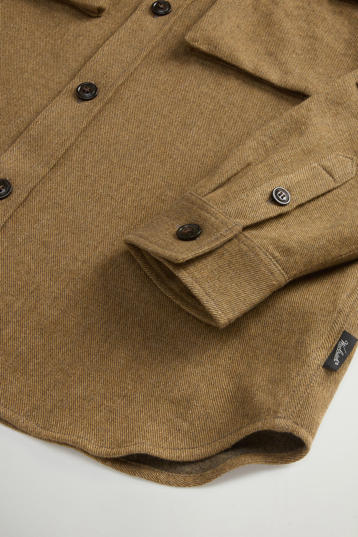 Giacca a camicia in misto lino, lana vergine italiana e cashmere by Todd Snyder Beige photo 7 | Woolrich