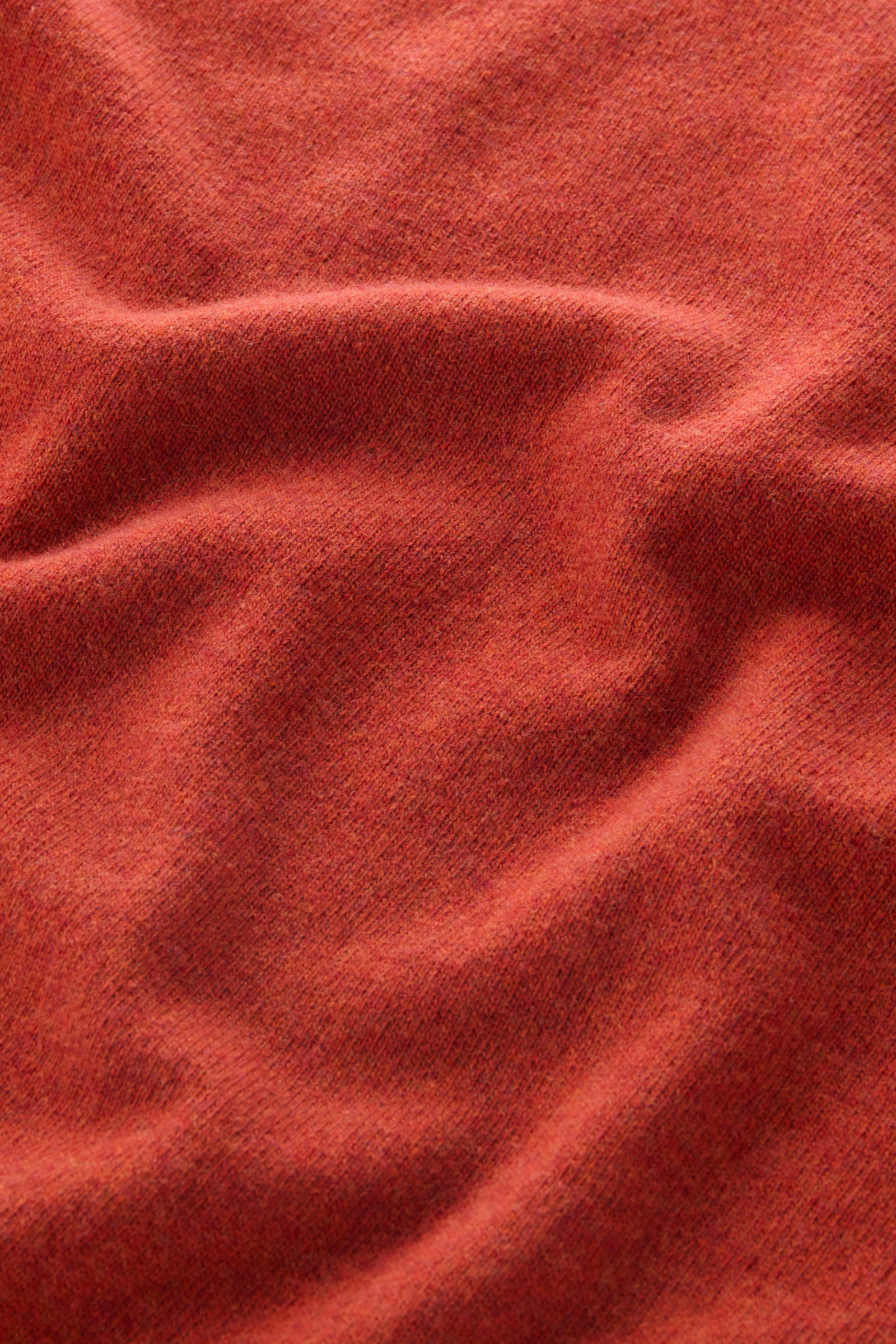 Pull à col rond en laine Mérinos mélangée orange photo 8 | Woolrich