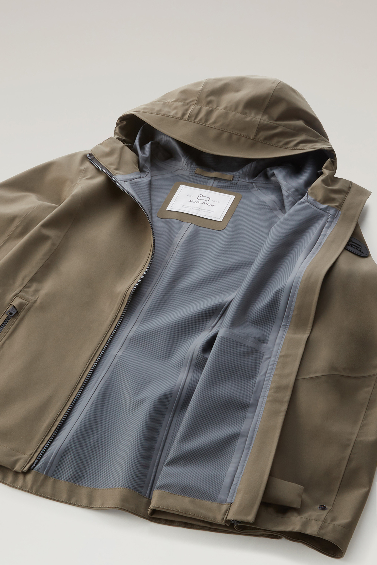 Waterproof Leavitt Jacket with Hood Green photo 10 | Woolrich