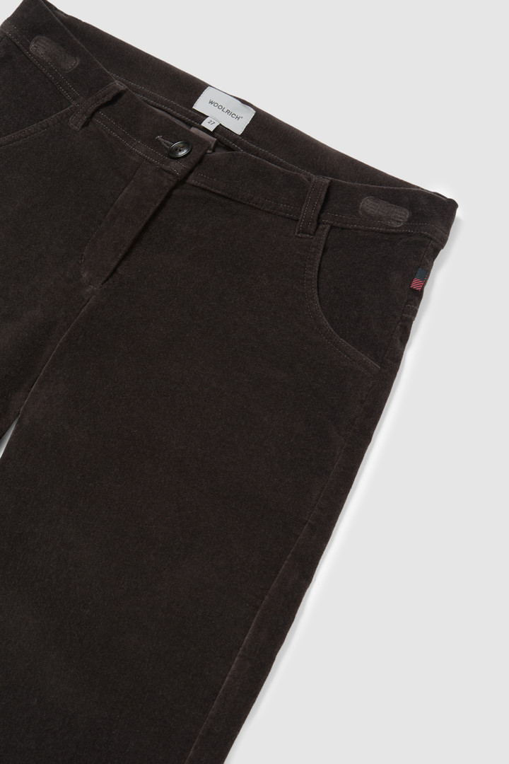 Pantaloni in velluto stretch