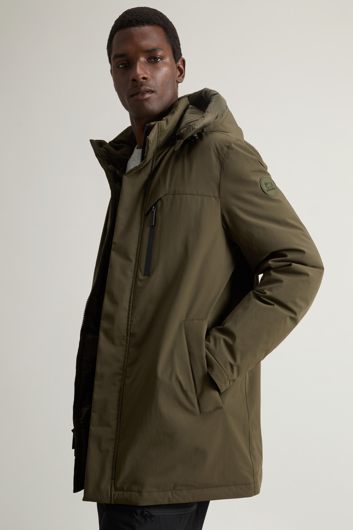 Mountain Parka in Stretch Nylon Green photo 4 | Woolrich