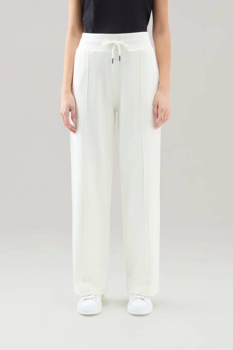 Pantalon de sport en pur coton Blanc | Woolrich