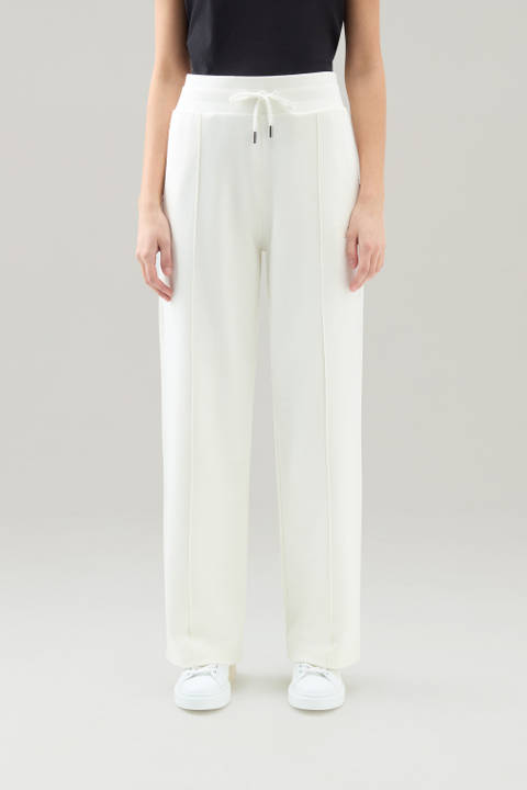 Sweatpants in Pure Cotton White | Woolrich