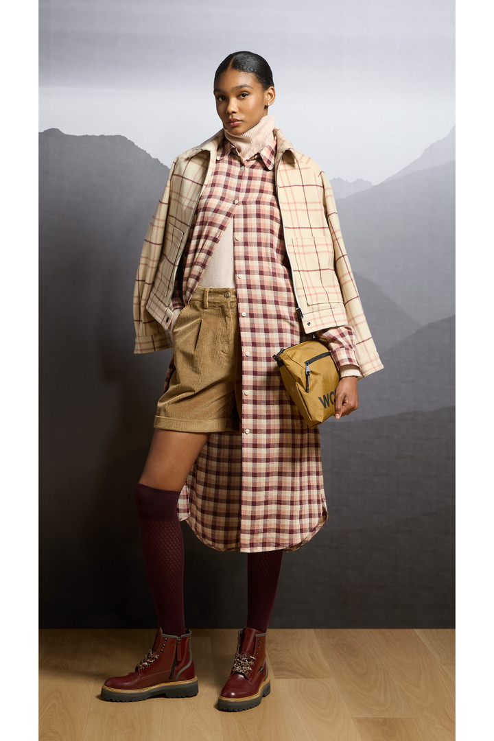 Wool-Blend Overshirt with Checked Pattern Multicolor photo 9 | Woolrich