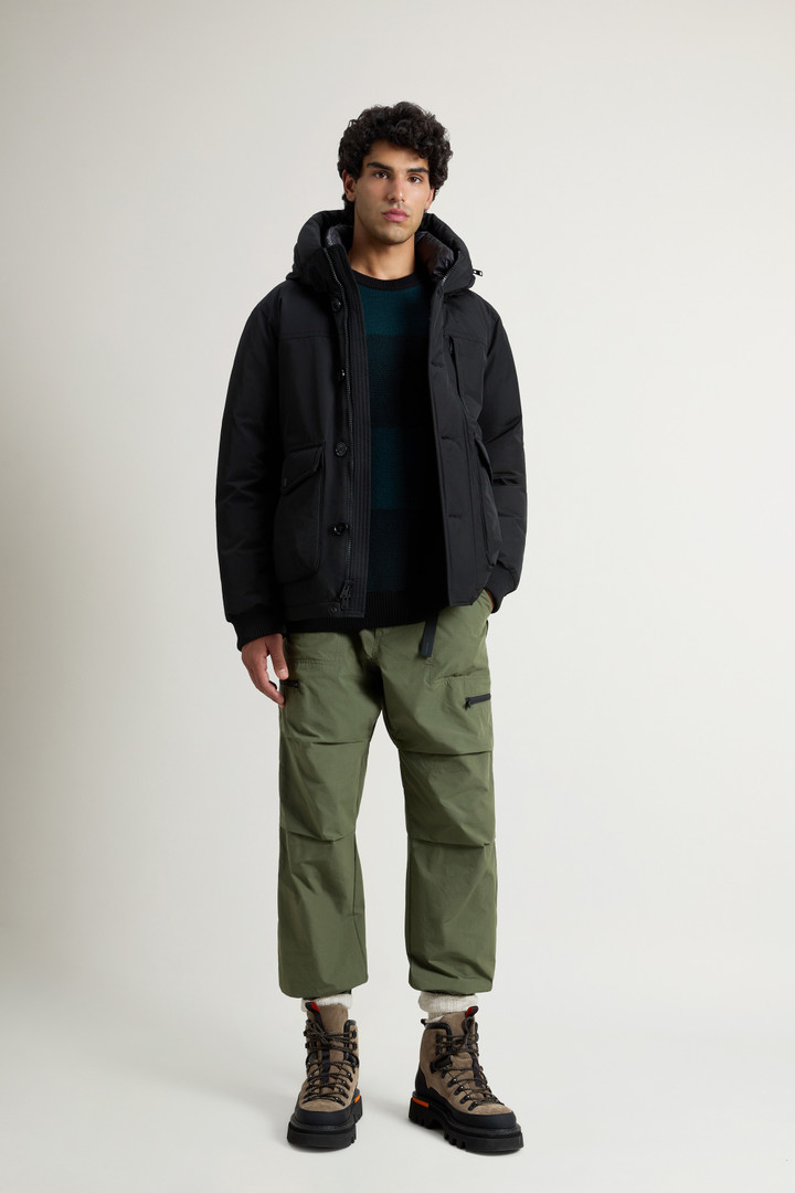 Ramar Cloth Bomber Jacket with Detachable Hood Black photo 2 | Woolrich