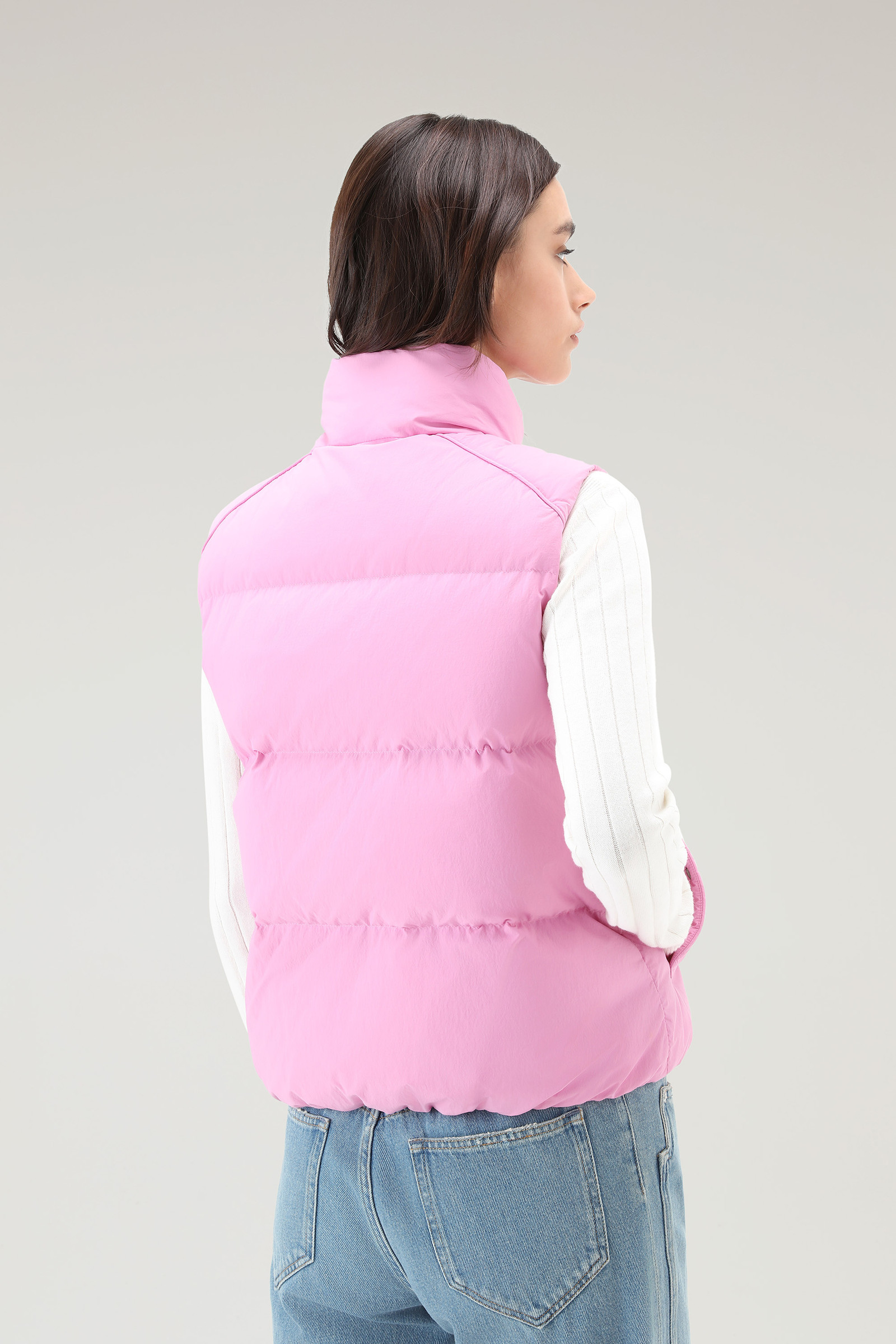 Quilted Vest in Eco Taslan Nylon Pink photo 3 | Woolrich