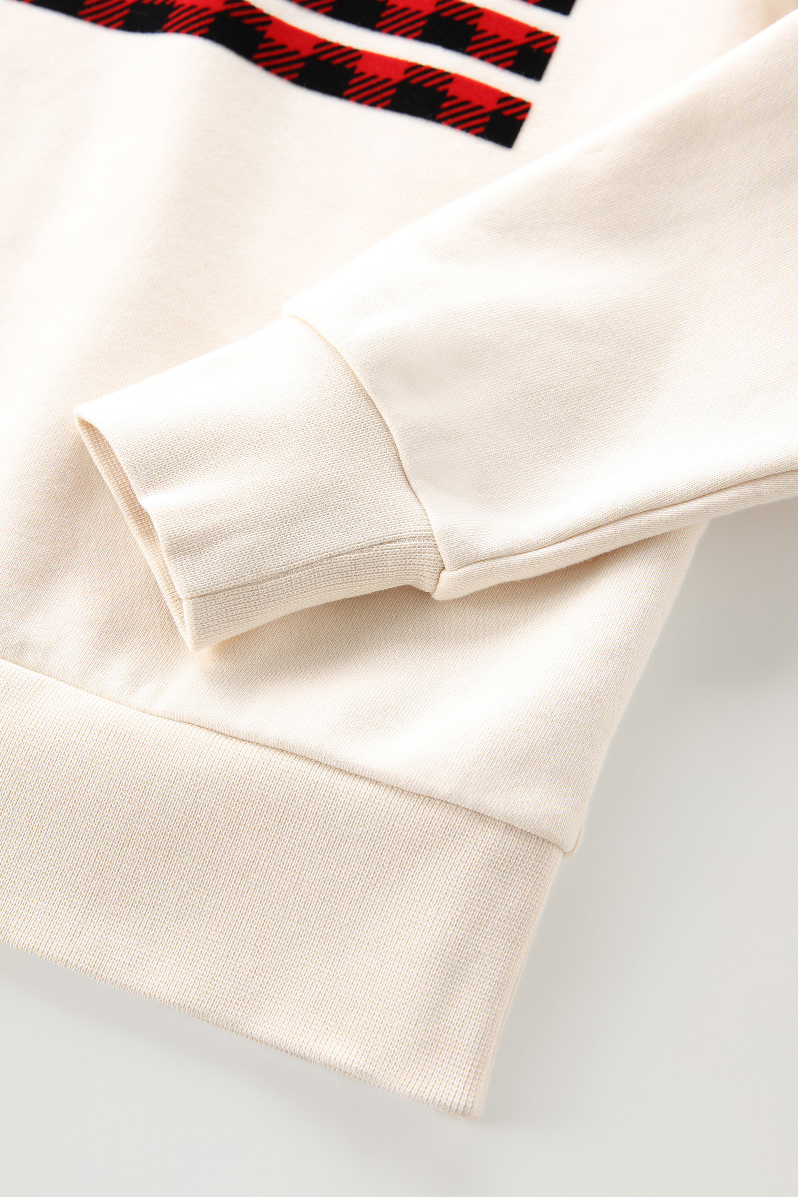 Felpa a girocollo Flag da bambino in puro cotone bianco photo 4 | Woolrich