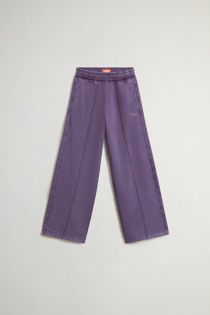 Pantaloni da ragazza in puro cotone felpato tinti in capo Viola photo 3 | Woolrich