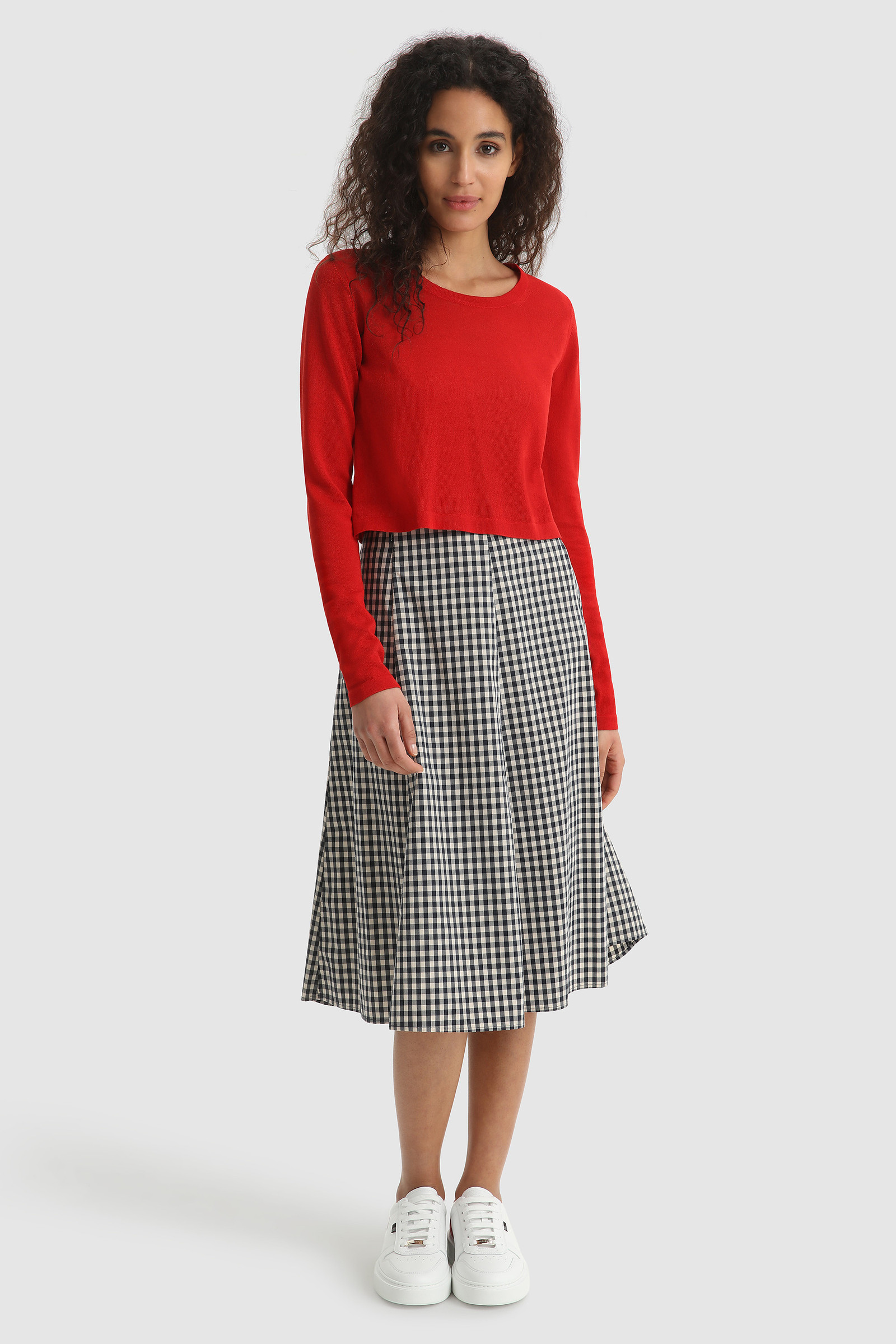 Long-sleeve crew neck