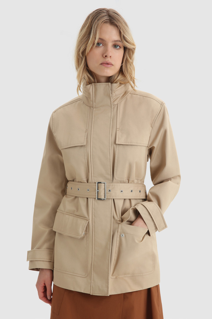 Havice Field Ultralight Jacket with Hidden Hood Beige | Woolrich