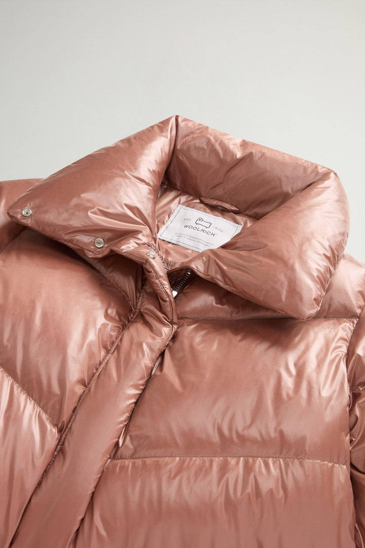 Aliquippa Down Jacket in Glossy Nylon Brown photo 6 | Woolrich