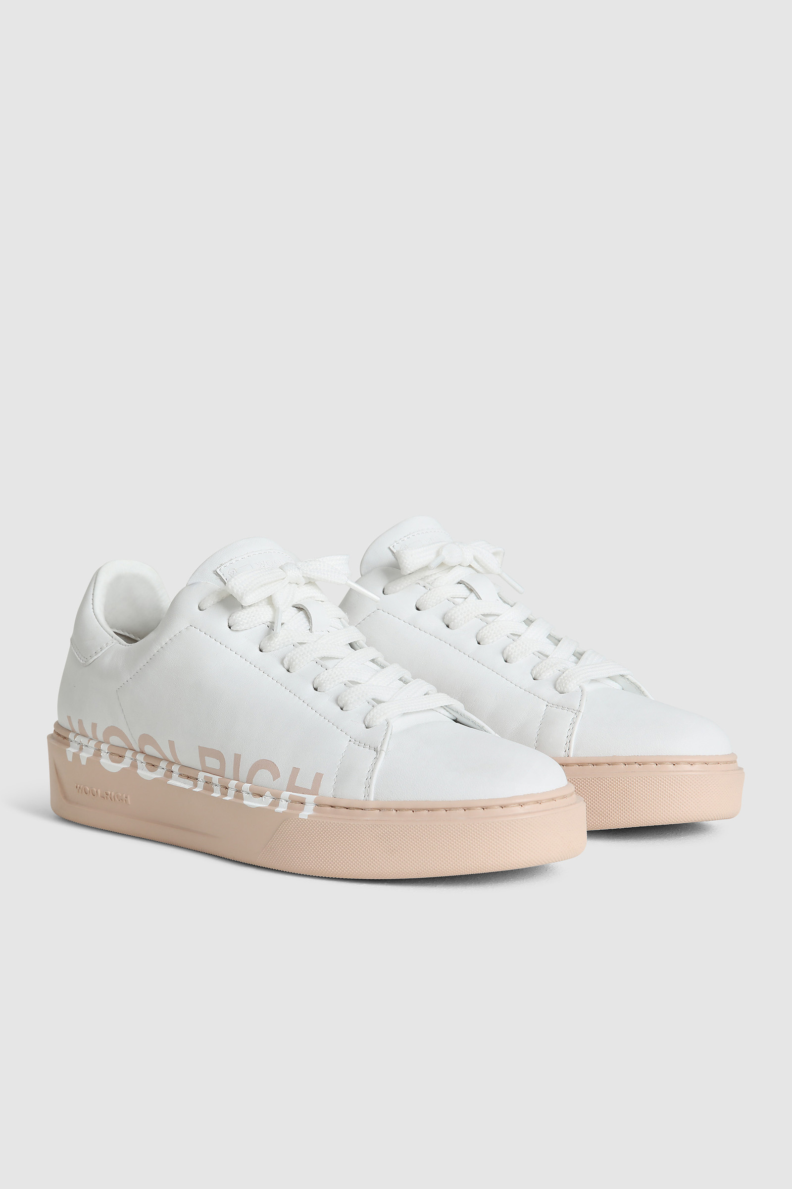 Court Sneakers with Logo Beige photo 2 | Woolrich