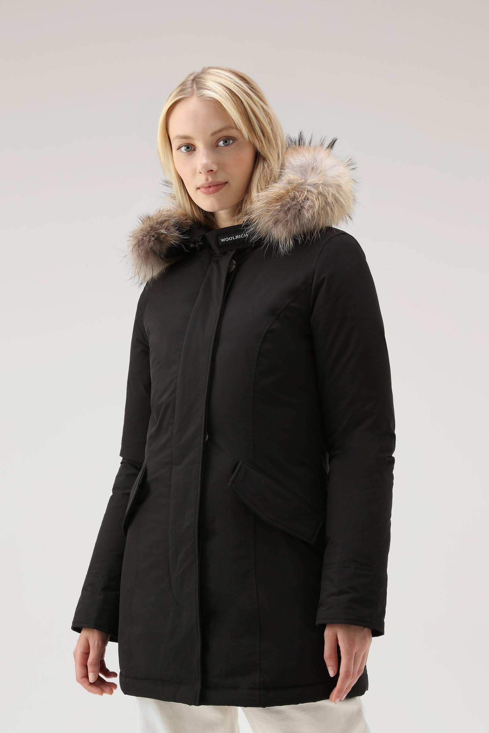 Arctic Parka In Ramar With Detachable Fur Trim Women Blue ...