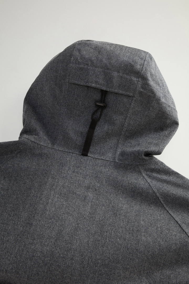 Cappotto in pura lana vergine italiana con cappuccio by Todd Snyder Grigio photo 9 | Woolrich