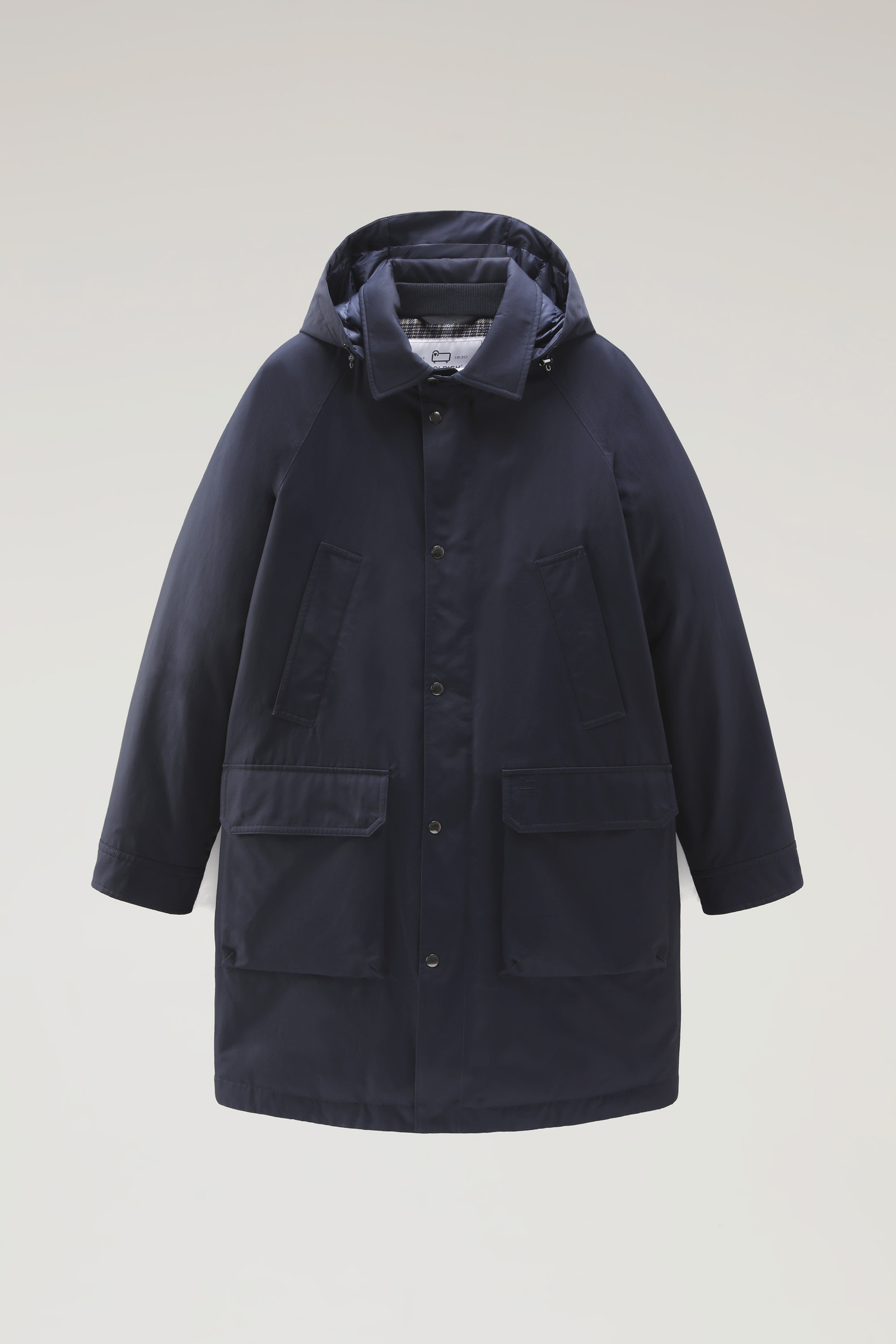 Men's Authentic Coat with Raglan Sleeves Blue | Woolrich USA