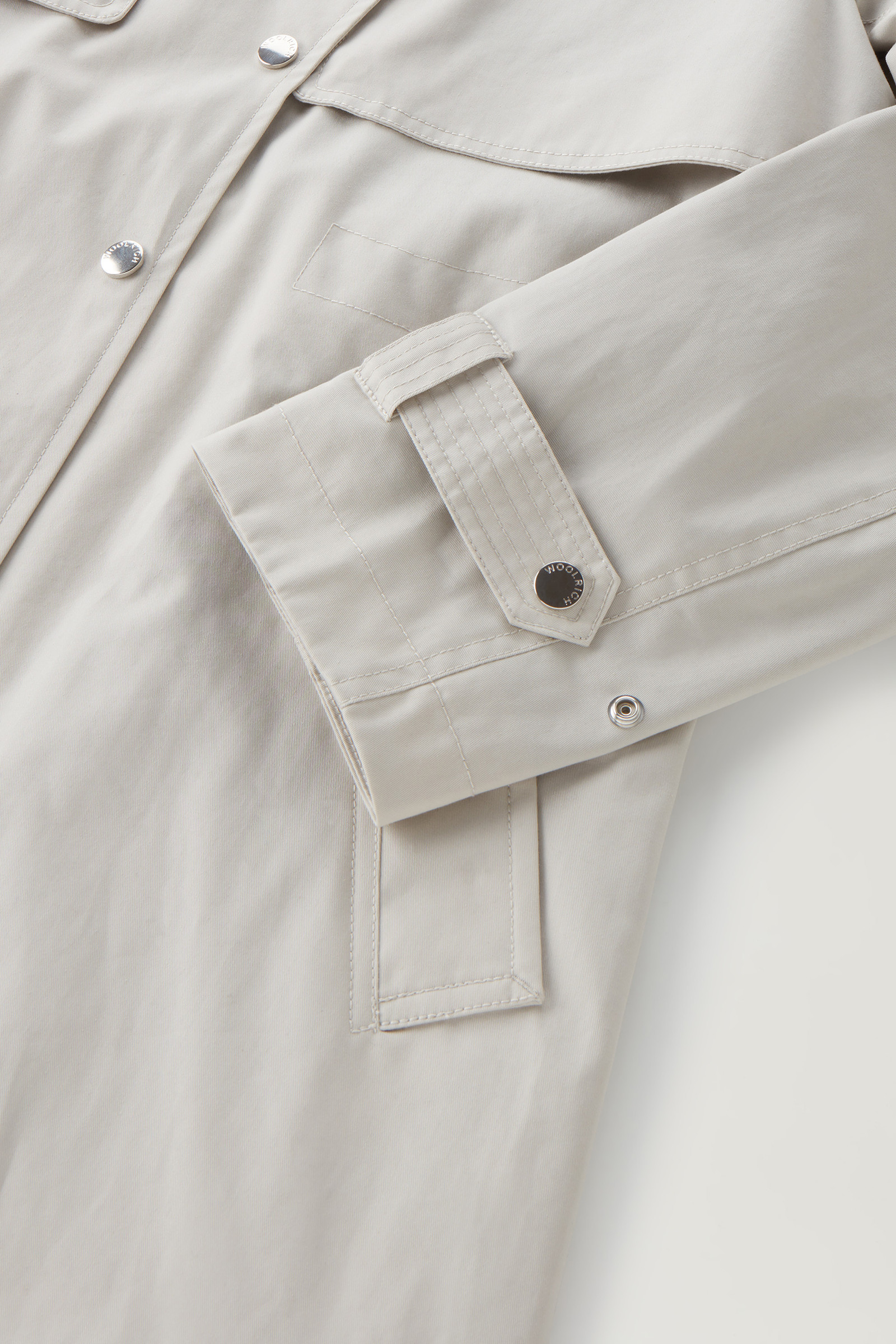 Trenchcoat Havice aus reiner Baumwolle weiß photo 8 | Woolrich