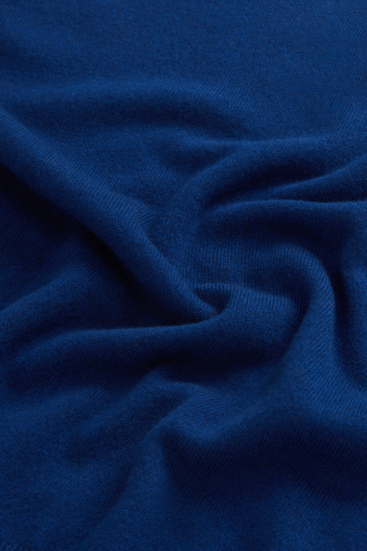 Pure Cashmere Sweater with High Neck Blue photo 8 | Woolrich