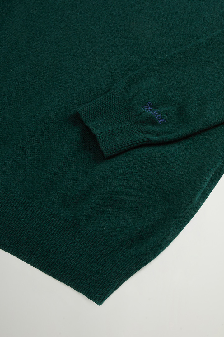 Pure Wool Crewneck Sweater Green photo 6 | Woolrich