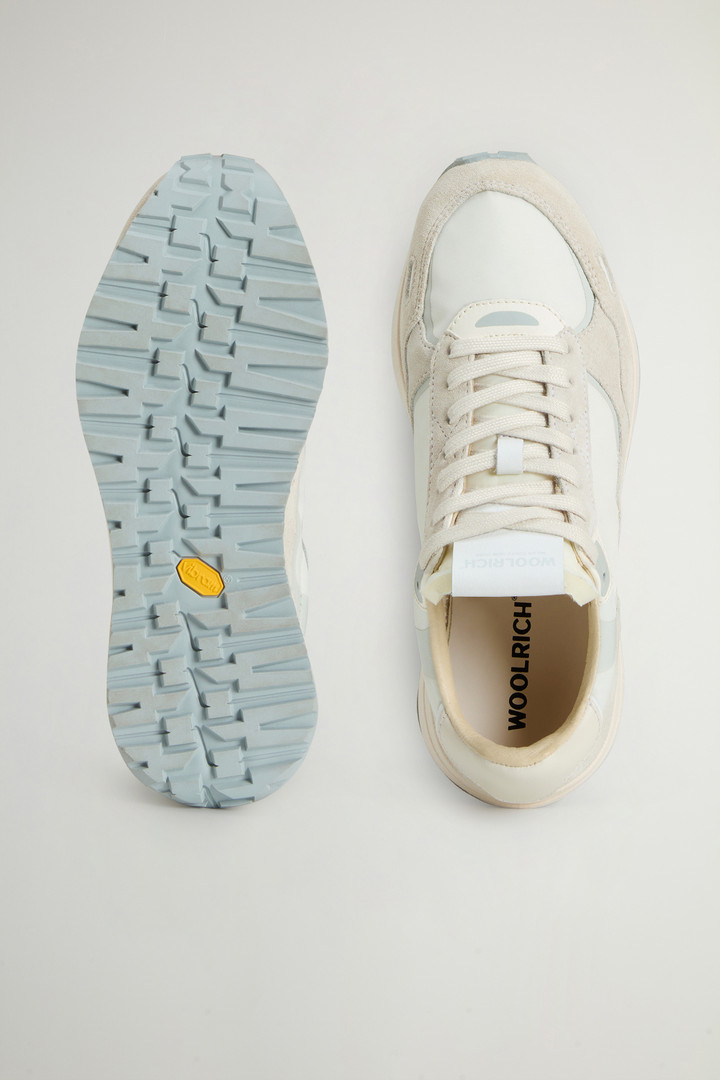 Retro Sneakers in Nylon with Leather and Suede Details White photo 4 | Woolrich