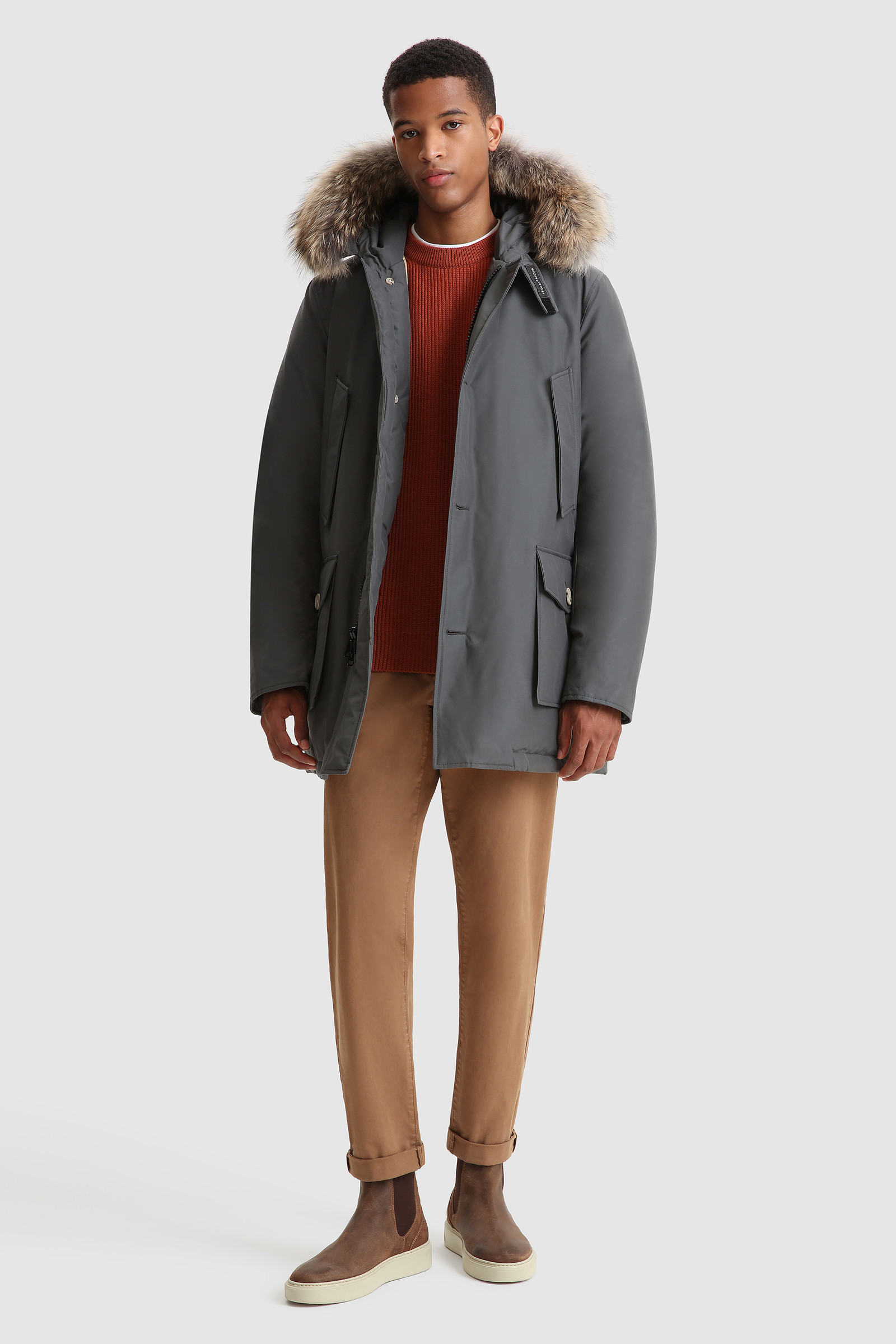 Arctic Parka with Removable Fur Grey photo 2 | Woolrich