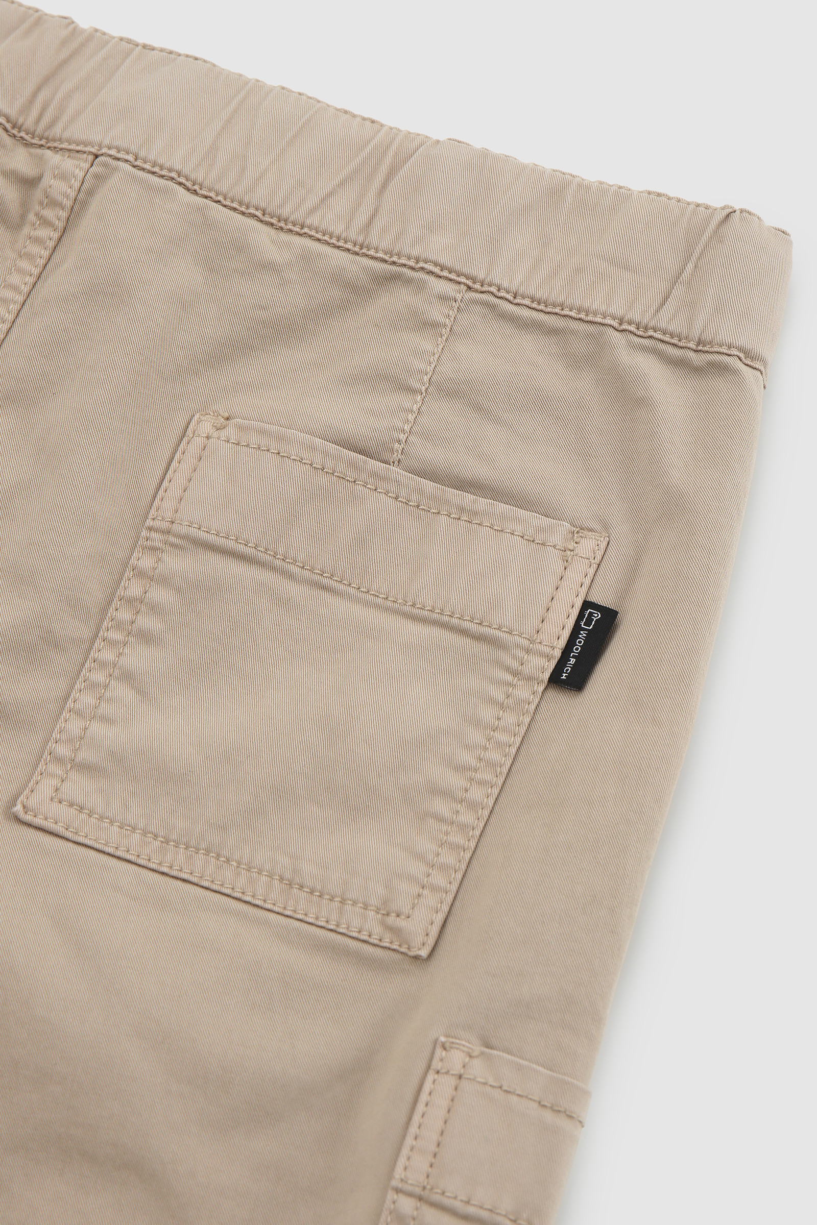 Shorts aus Stretch-Baumwoll-Twill für Jungen Braun photo 6 | Woolrich