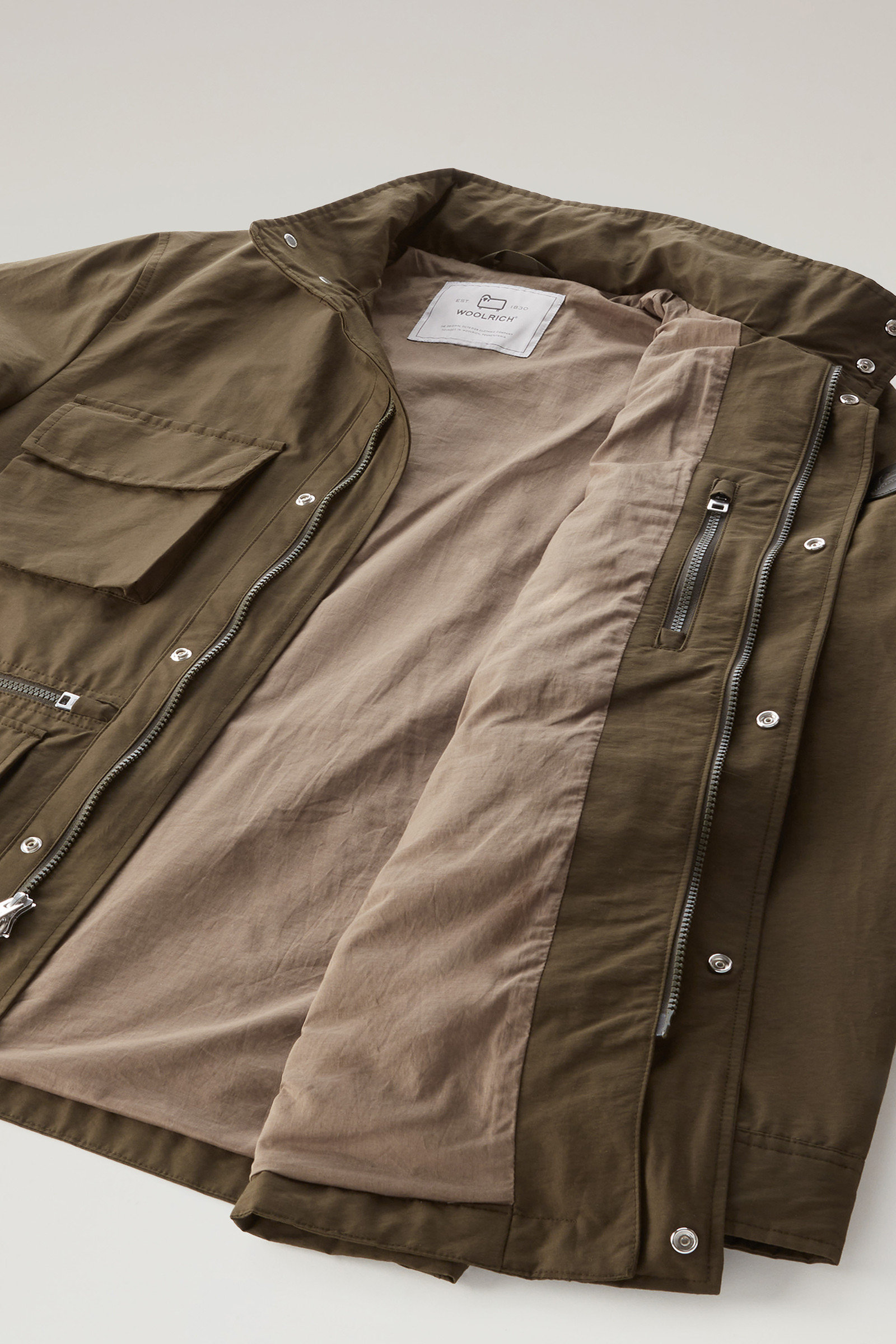 Cruiser-veldjack van Light Eco Ramar met opvouwbare capuchon groen photo 11 | Woolrich