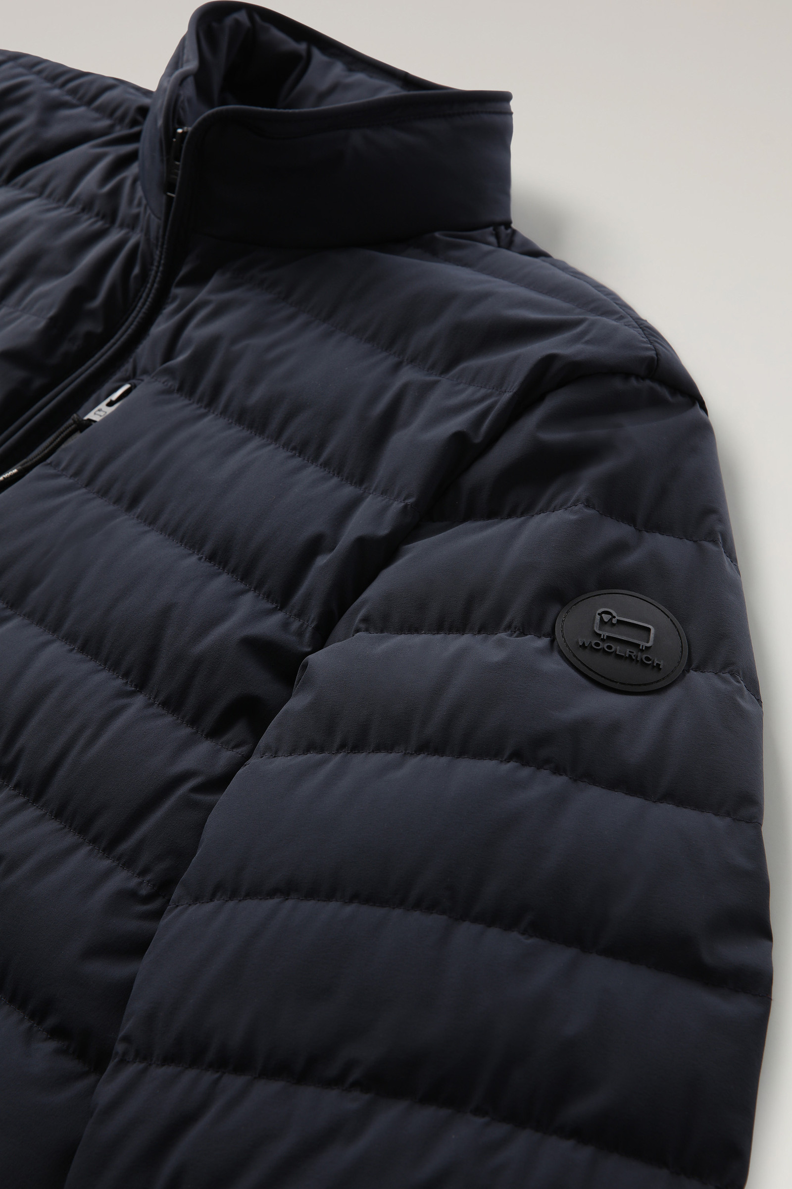 Stretch Nylon Sundance Down Jacket Blue photo 6 | Woolrich