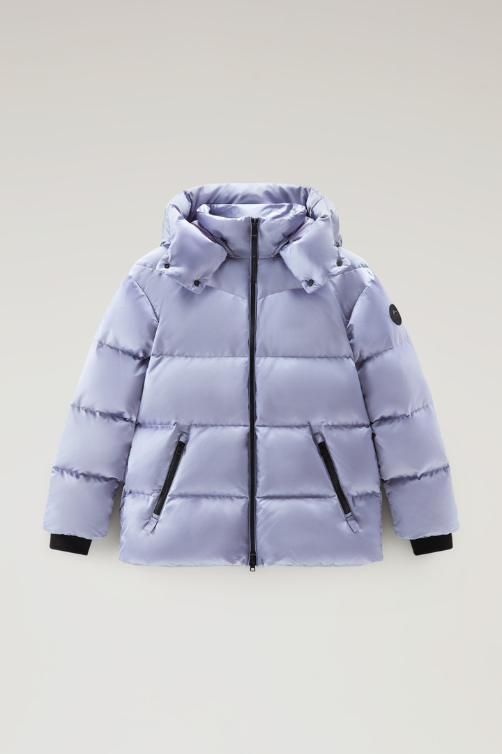 Down Jacket in Nylon Satin Blue photo 1 | Woolrich