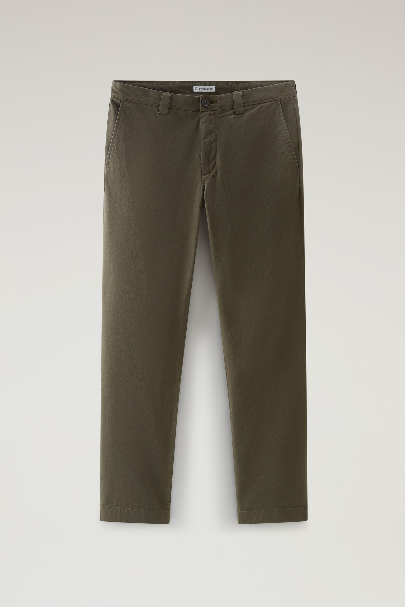 Pantalon Chino en coton teint en pièce vert photo 4 | Woolrich