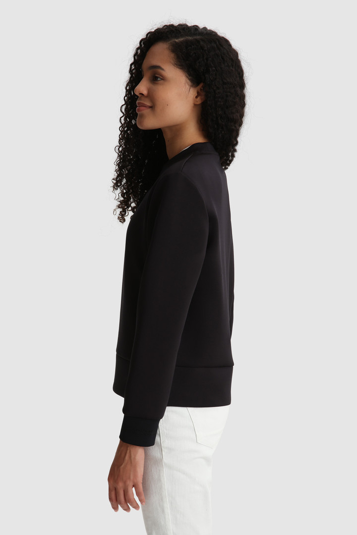 Felpa stretch con apertura laterale