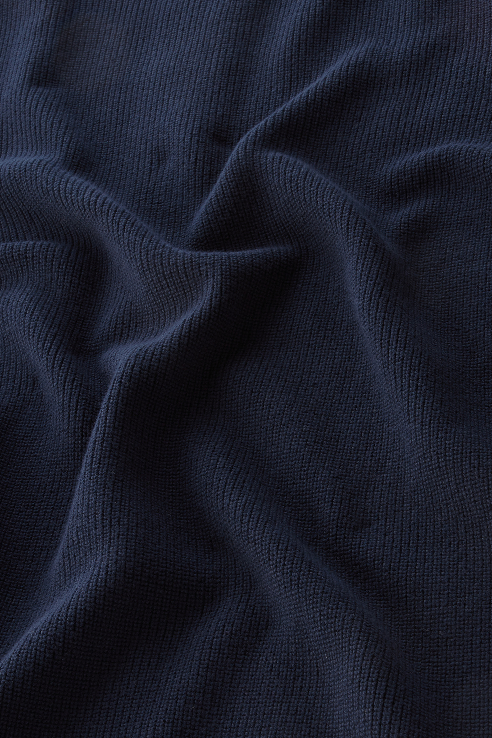 Zip-up Sweater in Pure Cotton Blue photo 9 | Woolrich
