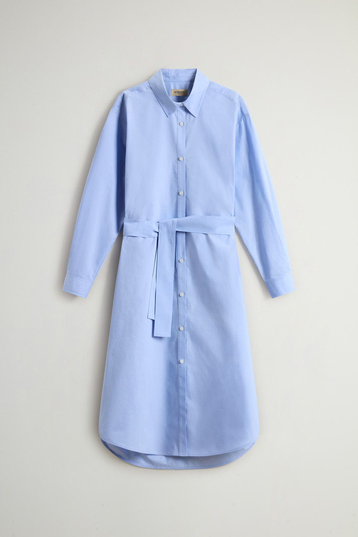 Pure Cotton Poplin Shirt Dress Blue photo 5 | Woolrich