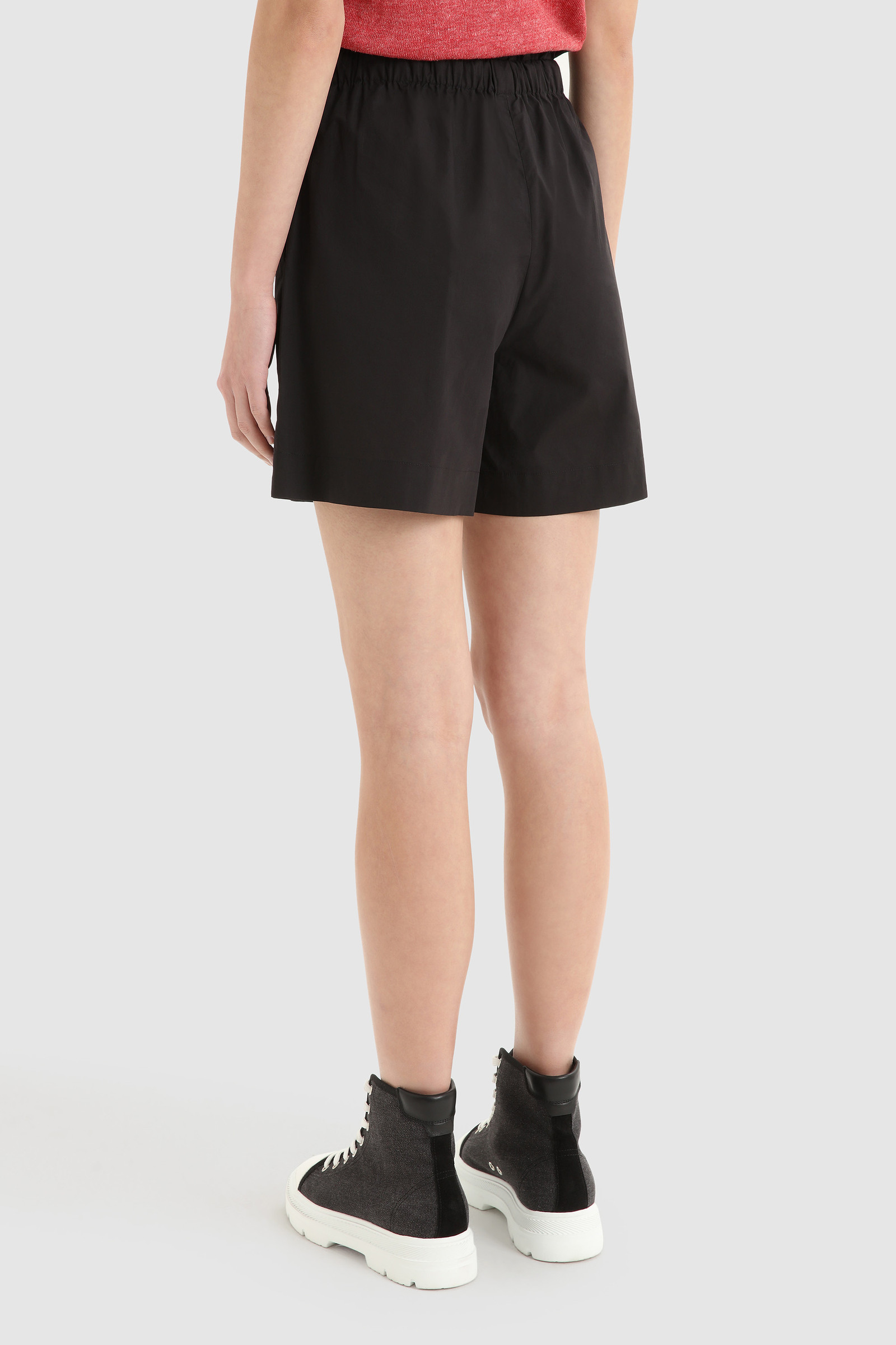 Shorts aus Baumwollpopeline Schwarz photo 3 | Woolrich