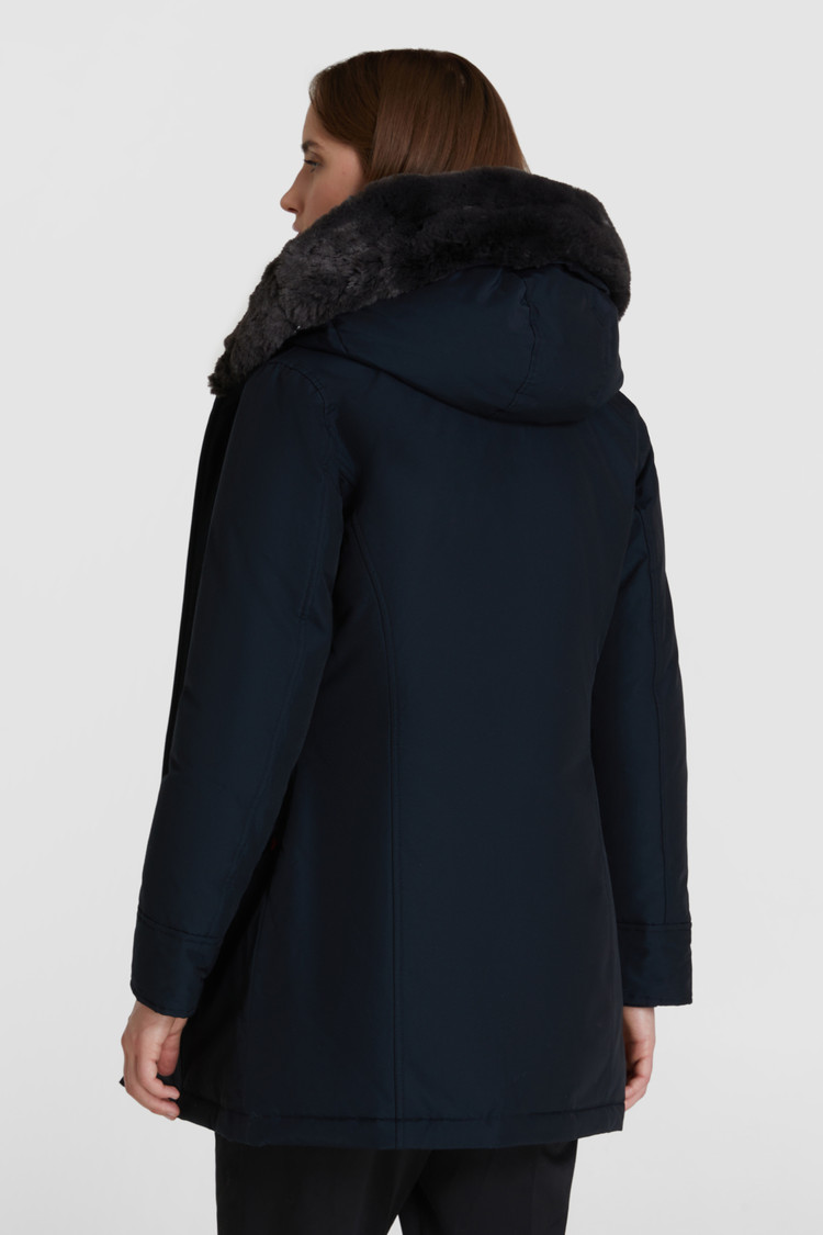 Beaker Parka with faux fur